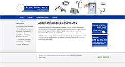 Desktop Screenshot of aceroinoxidablelaspalmas.com