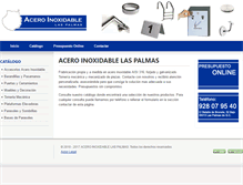 Tablet Screenshot of aceroinoxidablelaspalmas.com